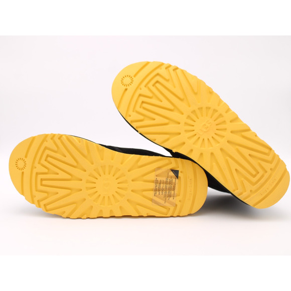 Ugg Men's Neumel Black Yellow Suede Leather Chukka Ankle Boots Sz 10 NEW - Picture 7 of 11